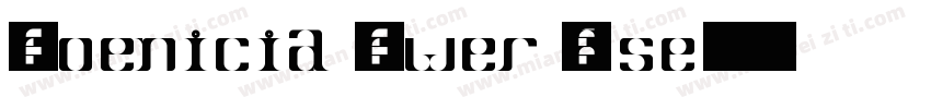 Phoenicia Lower Case字体转换